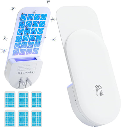 Transform Your Home into a Pest-Free Sanctuary with the 2-in-1 Indoor Flying Insect Trap - Ultimate Fruit Fly & Gnat Solution with 6 Glue Cards