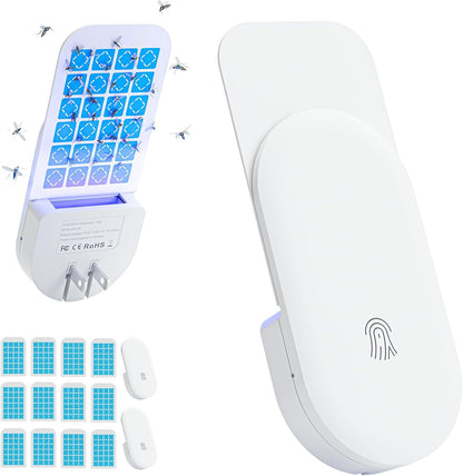 Transform Your Home into a Pest-Free Sanctuary with the 2-in-1 Indoor Flying Insect Trap - Ultimate Fruit Fly & Gnat Solution with 6 Glue Cards
